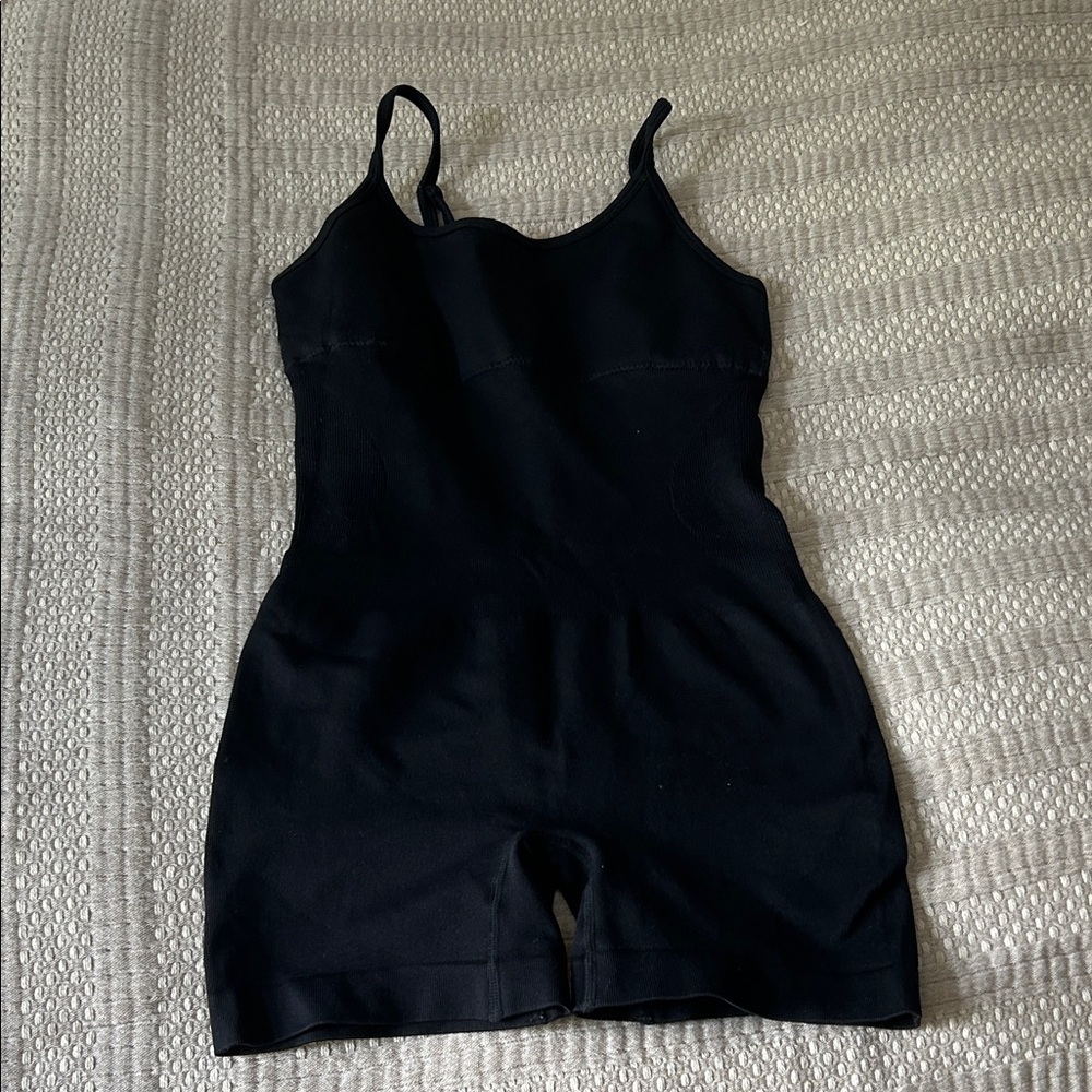 Black Shapewear Bodysuit with Thin Straps